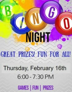 Bingo Night Feb 16